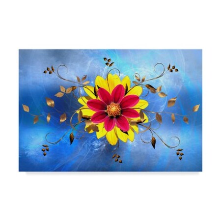 Ata Alishahi 'Flower Design 2' Canvas Art,16x24